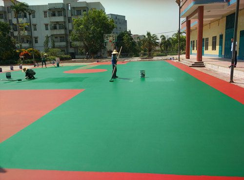 硅PU籃球場建設 硅PU籃球場建設